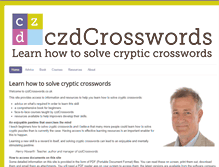 Tablet Screenshot of czdcrosswords.co.uk
